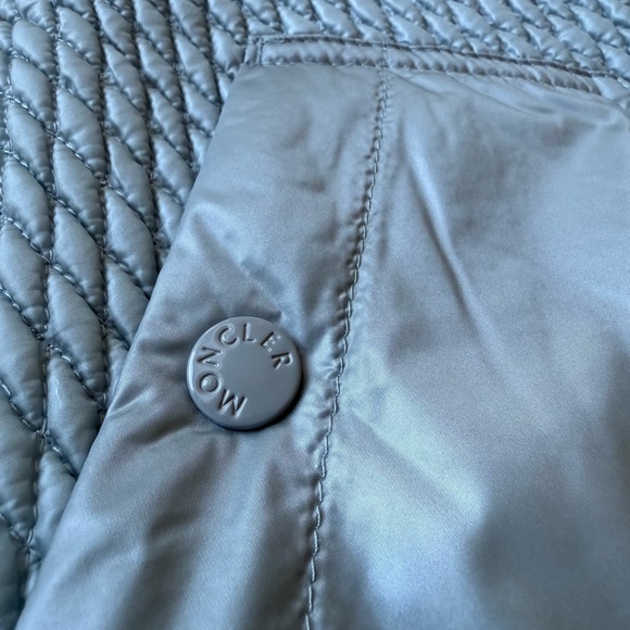 Moncler Light Gray Quilted A-Line Skirt - Picture 2 of 9